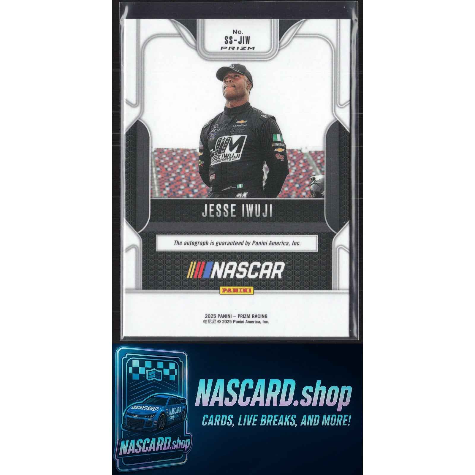 2025 Panini Prizm #SS-JIW Jesse Iwuji Sensational Signatures Prizn