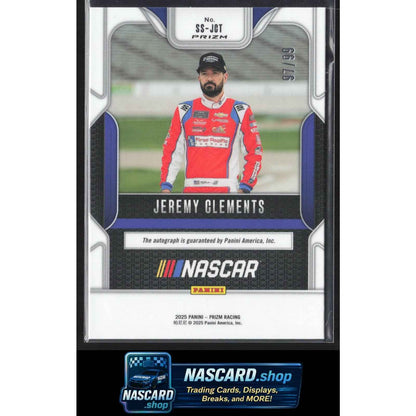 2025 Panini Prizm #SS-JCT Jeremy Clements Sensational Signatures Red #/99