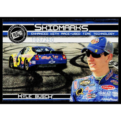 2007 Press Pass Eclipse #SM 7 Kyle Busch Skidmarks Holofoil #/250