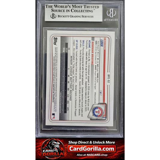 2020 Bowman 1st Edition #BFE52 Bayron Lora BGS 9.0