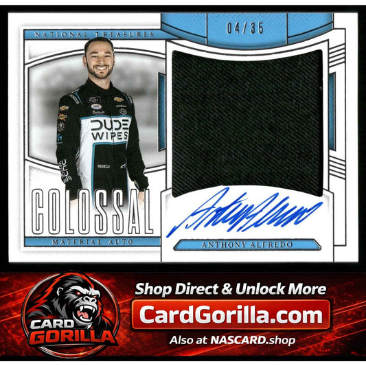 2025 Panini National Treasures Anthony Alfredo Colossal Material Auto #/35