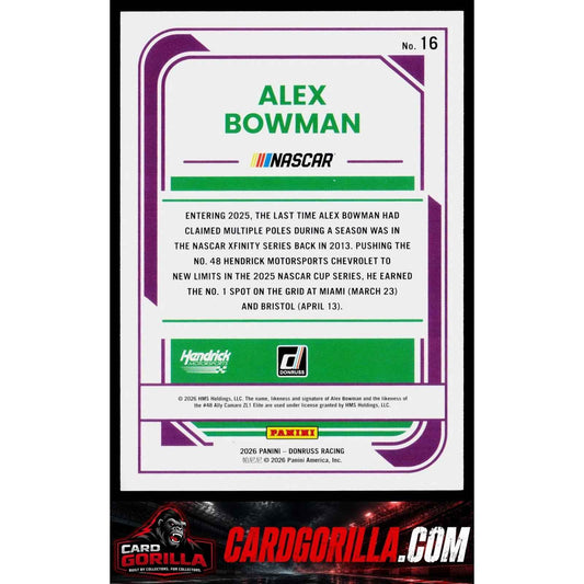 2026 Donruss #16 Alex Bowman Blue #/199