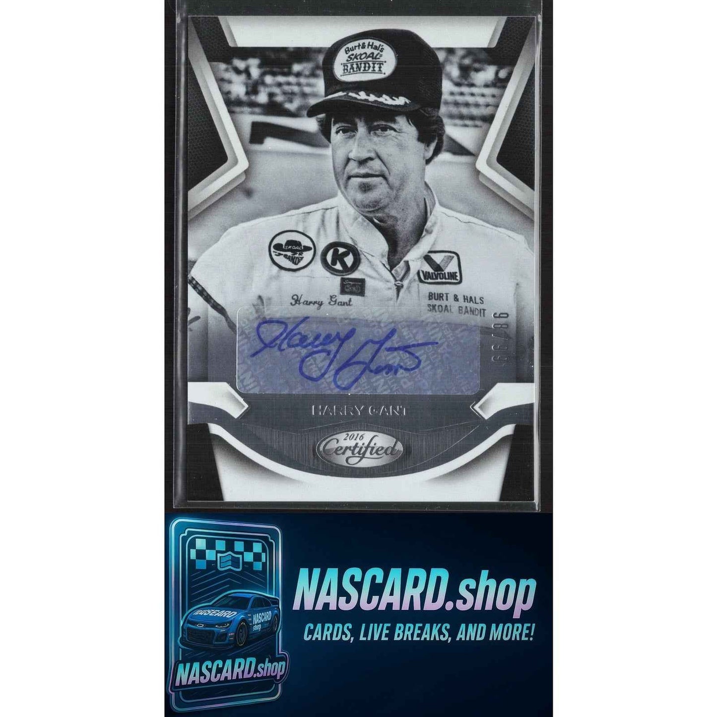2016 Panini Certified #HG Harry Gant Certified Signatures #/99