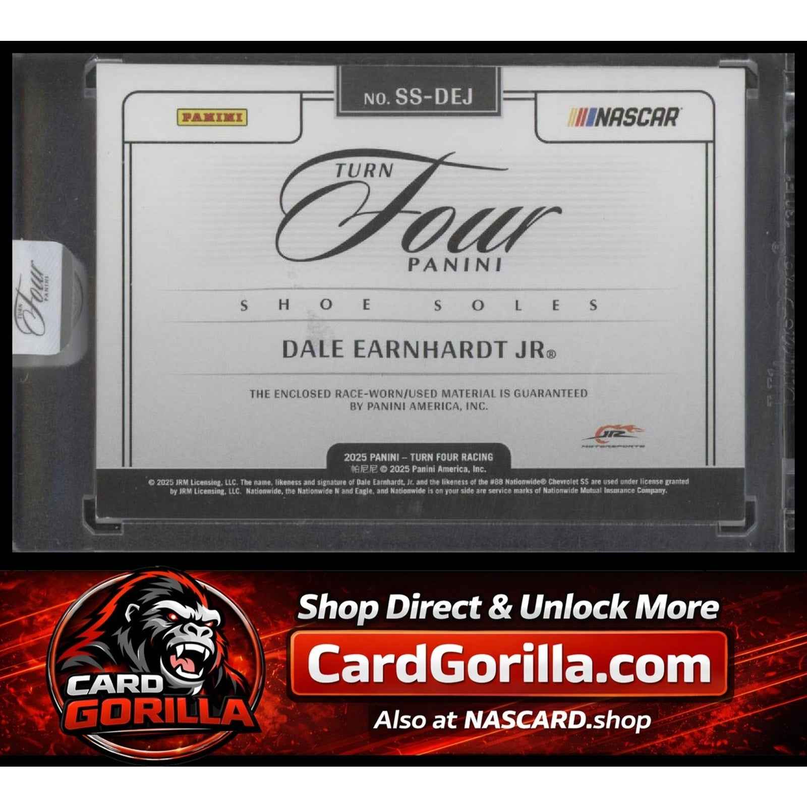2025 Panini Turn Four #SS-DEJ Dale Earnhardt Jr Shoe Soles #/49