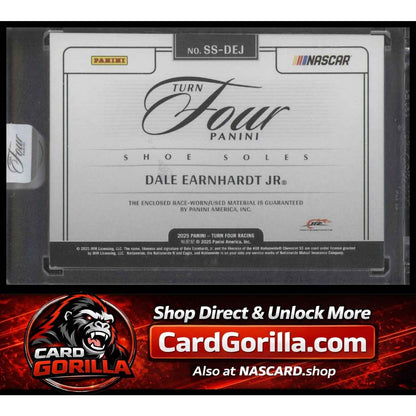 2025 Panini Turn Four #SS-DEJ Dale Earnhardt Jr Shoe Soles #/49