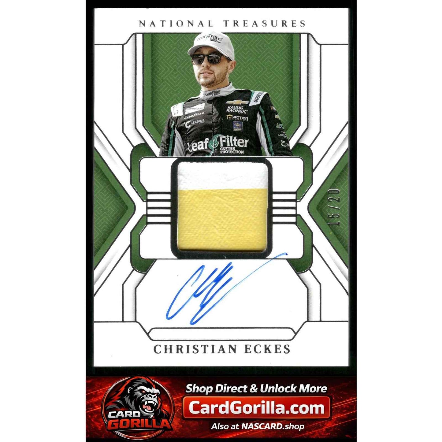 2025 Panini National Treasures #PP-CEK Christian Eckes Premium Patches #/20