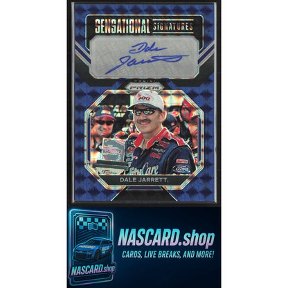 2023 Panini Prizm Dale Jarrett Sensational Signatures Reactive Blue #/49