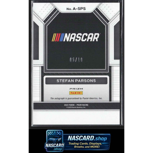 2023 Panini Prizm #A-SPS Stefan Parsons Autographs Gold Prizm #/10