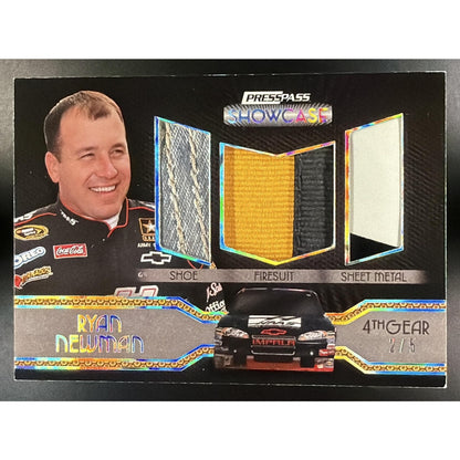 2010 Press Pass Showcase Ryan Newman Elite Exhibit Memorabilia 4th Gear /5
