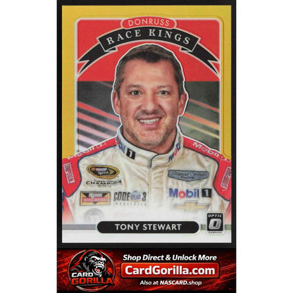 2021 Donruss #10 Tony Stewart Optic Race Kings Gold #/10