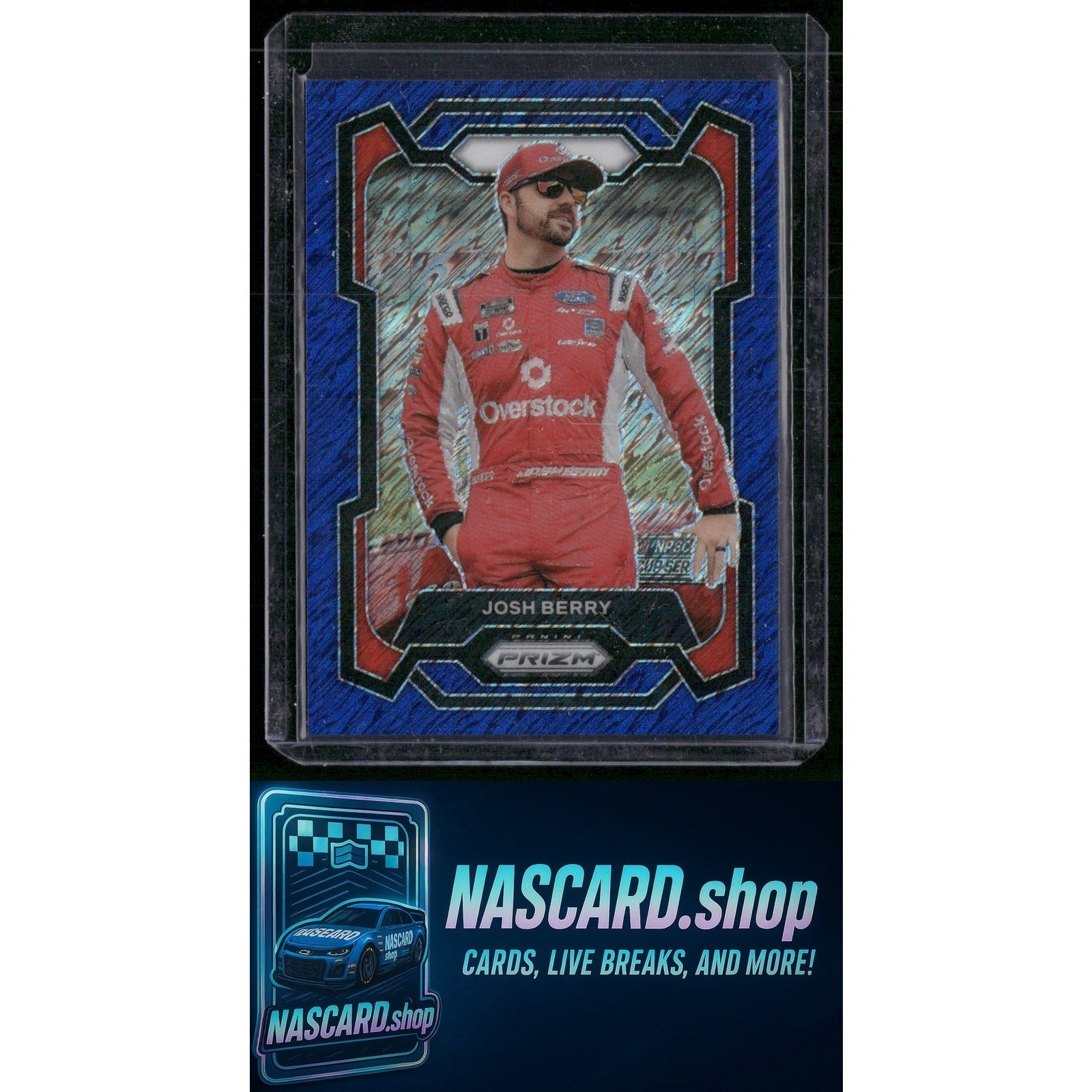 2024 Panini Prizm #55 Josh Berry Blue Shimmer #/10 - NASCARD.shop