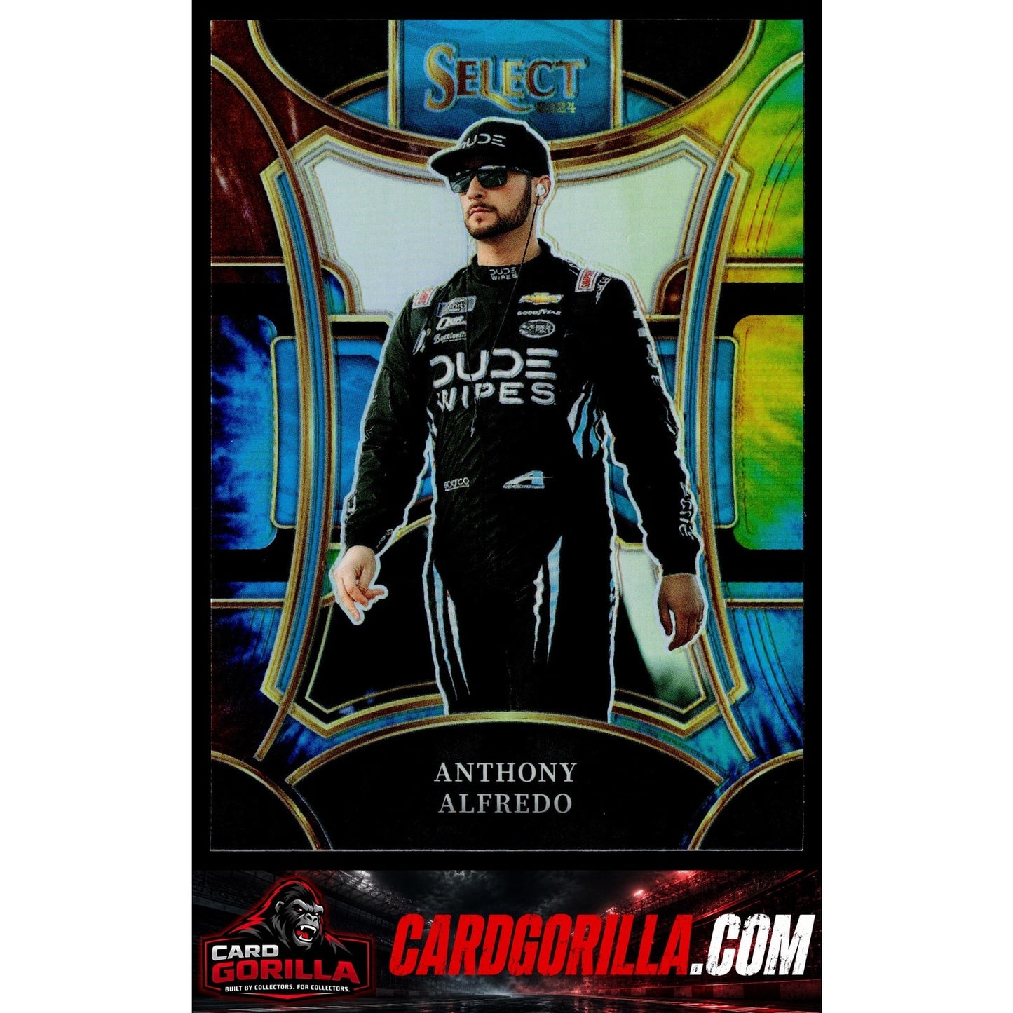 2024 Panini Select #276 Anthony Alfredo Tie-Dye Prizms #/25