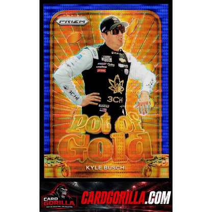 2024 Panini Prizm #6 Kyle Busch Pot Of Gold Blue Pulsar #/75