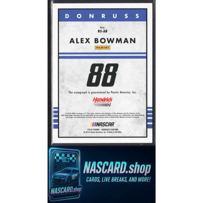 2018 Donruss #RS-AB Alex Bowman Retro Signatures 1985
