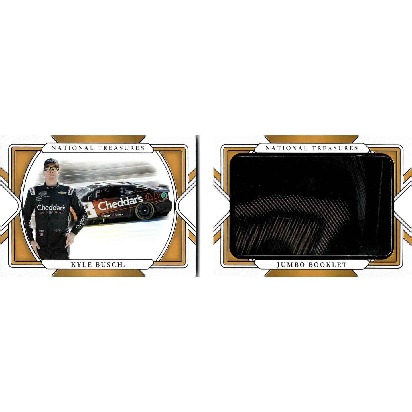 2025 Panini National Treasures #JBT-KYB Kyle Busch Jumbo Booklet Tire #/25