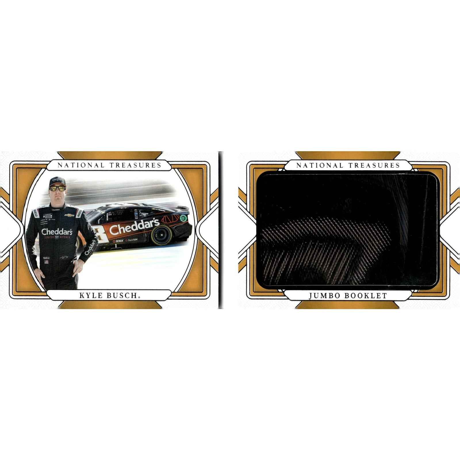 2025 Panini National Treasures #JBT-KYB Kyle Busch Jumbo Booklet Tire #/25