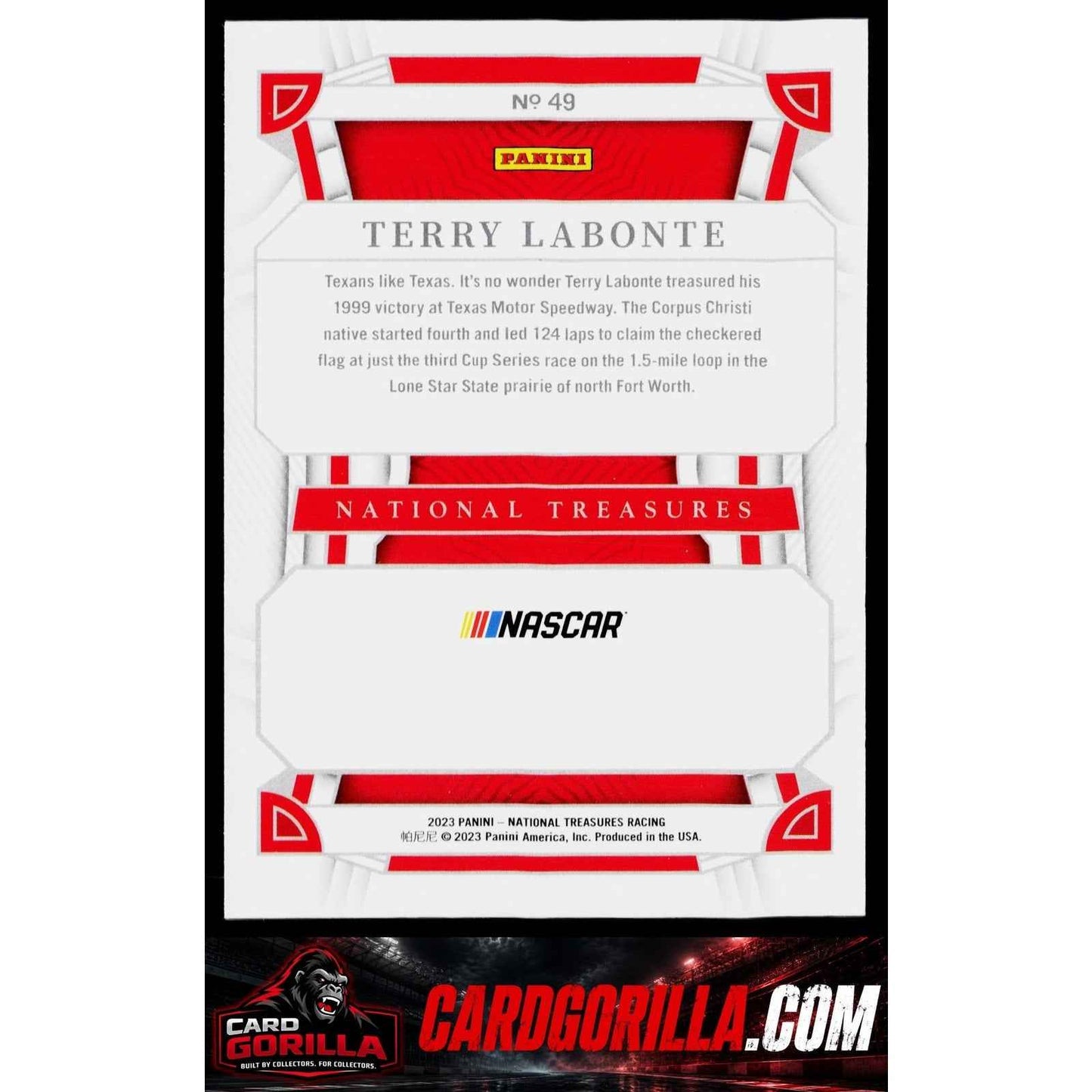 2023 Panini National Treasures #49 Terry Labonte #/25