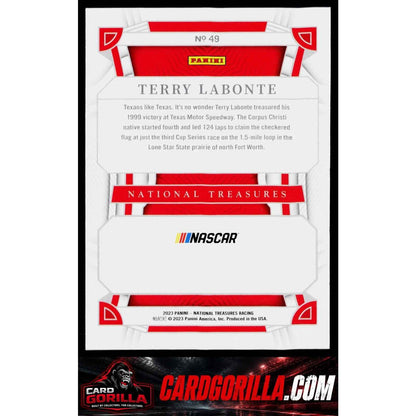 2023 Panini National Treasures #49 Terry Labonte #/25