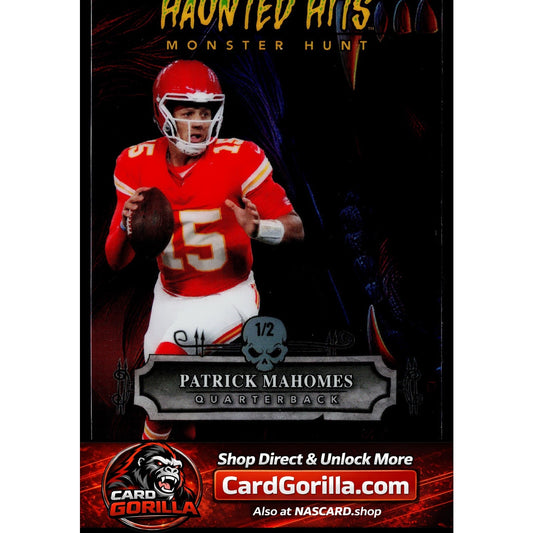 2024 Wild Card Haunted Hits Promo Werewolf Rainbow Purple Patrick Mahomes #/2