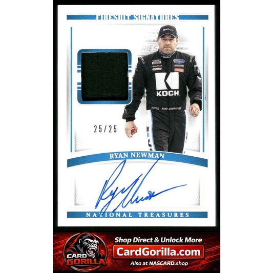 2024 Panini National Treasures Ryan Newman Firesuit Signatures Holo Silver #/25