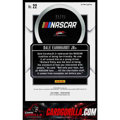 2025 Panini Prizm #22 Dale Earnhardt Jr Talisman Mojo #/25