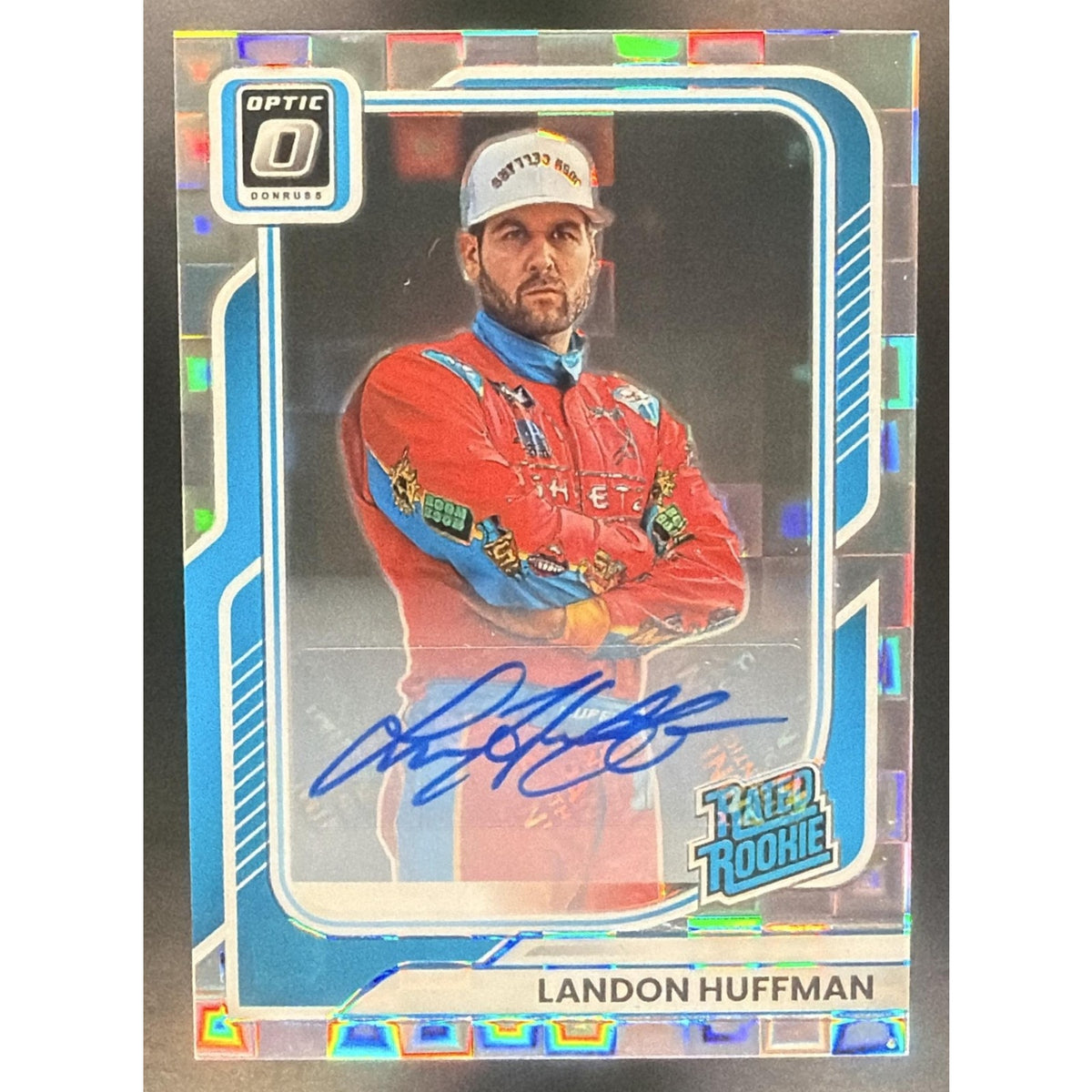 2026 Donruss NASCAR Landon Huffman Optic Rated Rookie Signatures Pandora /25
