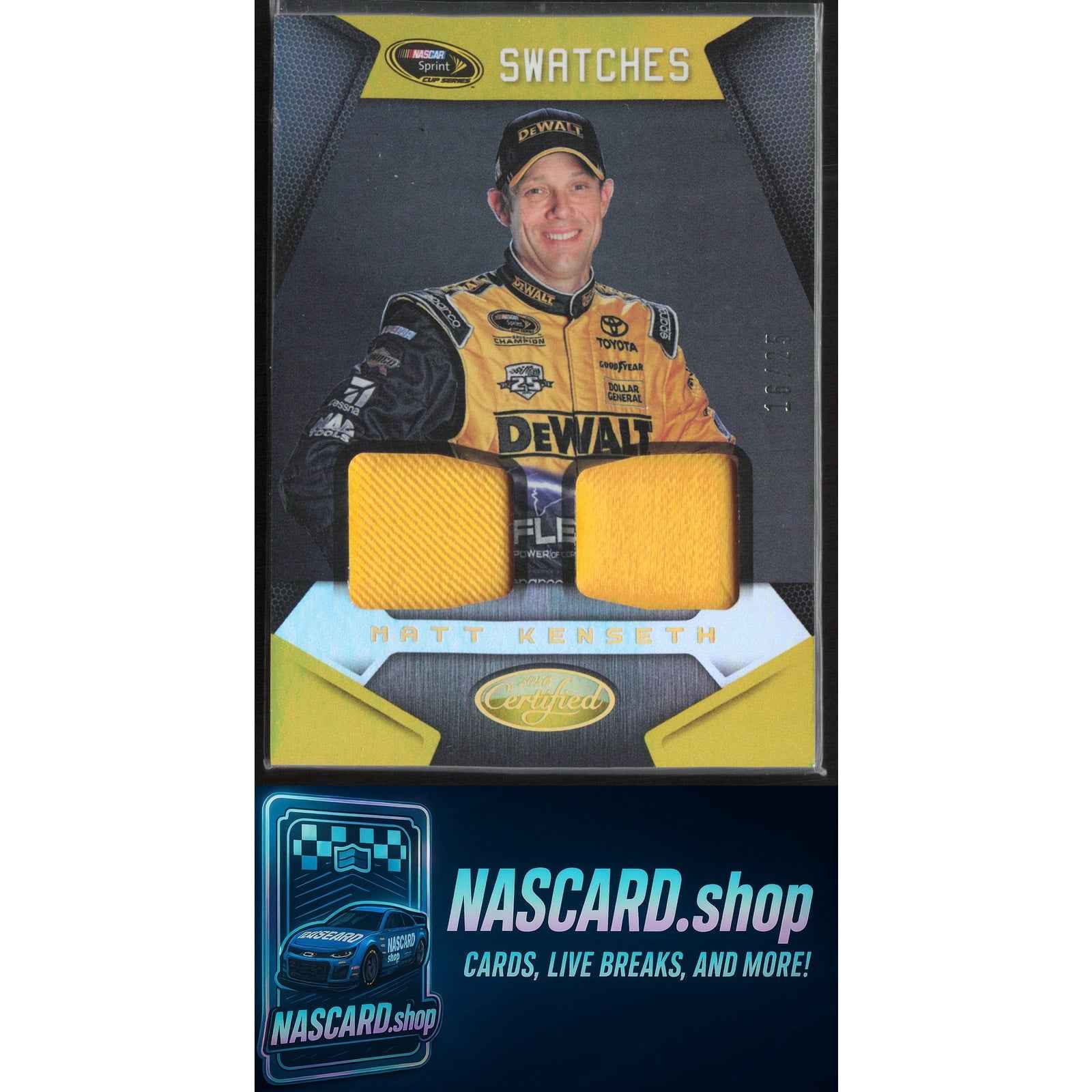2016 Panini Certified Matt Kenseth Sprint Cup Swatches Dual Mirror Gold #/25