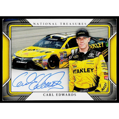 2025 Panini National Treasures #TPS-CEW Carl Edwards Track Pass Signatures #/99