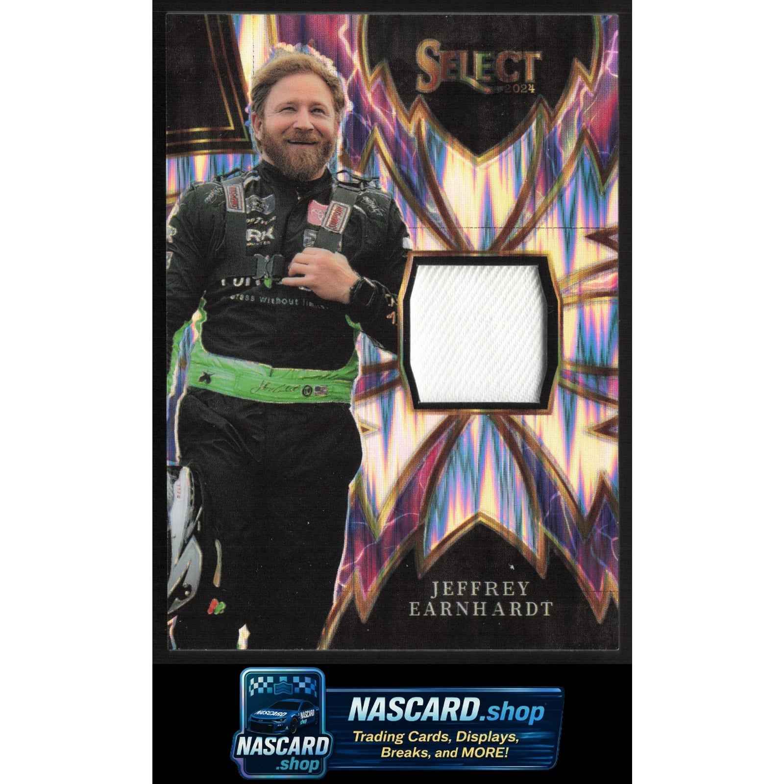 2024 Panini Select #S-JEH Jeffrey Earnhardt Sparks Flash Prizms
