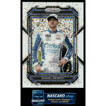 2023 Panini Prizm #64 Daniel Hemric White Sparkle Prizm
