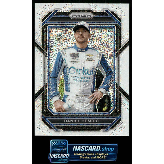 2023 Panini Prizm #64 Daniel Hemric White Sparkle Prizm