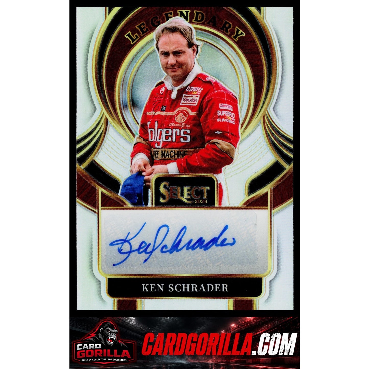 2026 Panini Select #LS-KSC Ken Schrader Legendary Signatures
