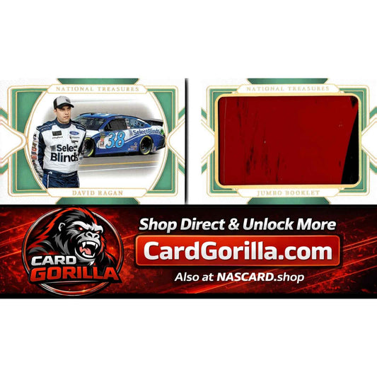 2025 National Treasures David Ragan Jumbo Booklet Sheet Metal Holo Gold #/10