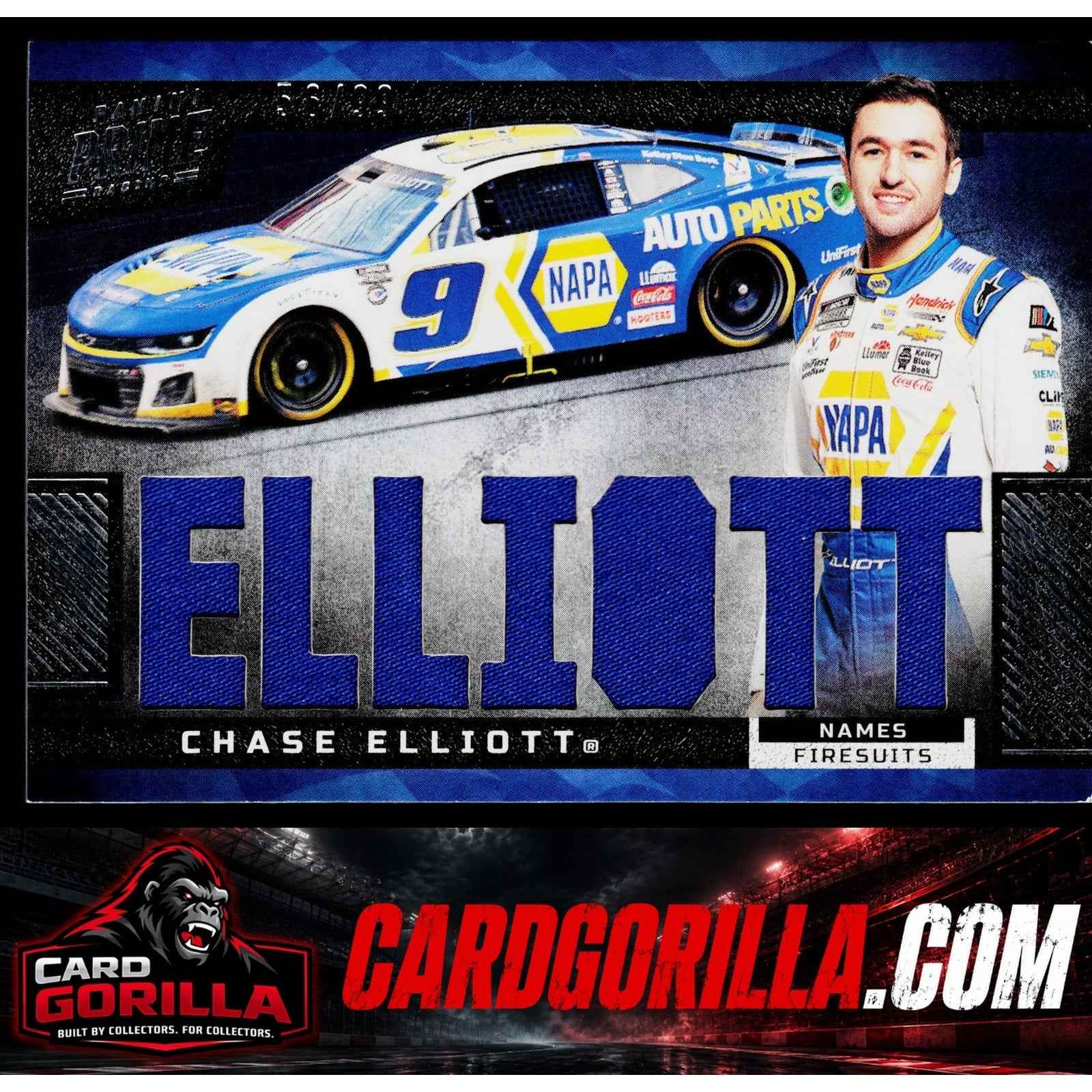 2023 Panini Prime #N-CEL Chase Elliott Names Firesuits #/99