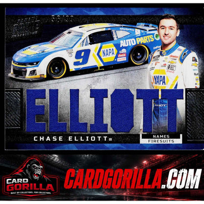 2023 Panini Prime #N-CEL Chase Elliott Names Firesuits #/99