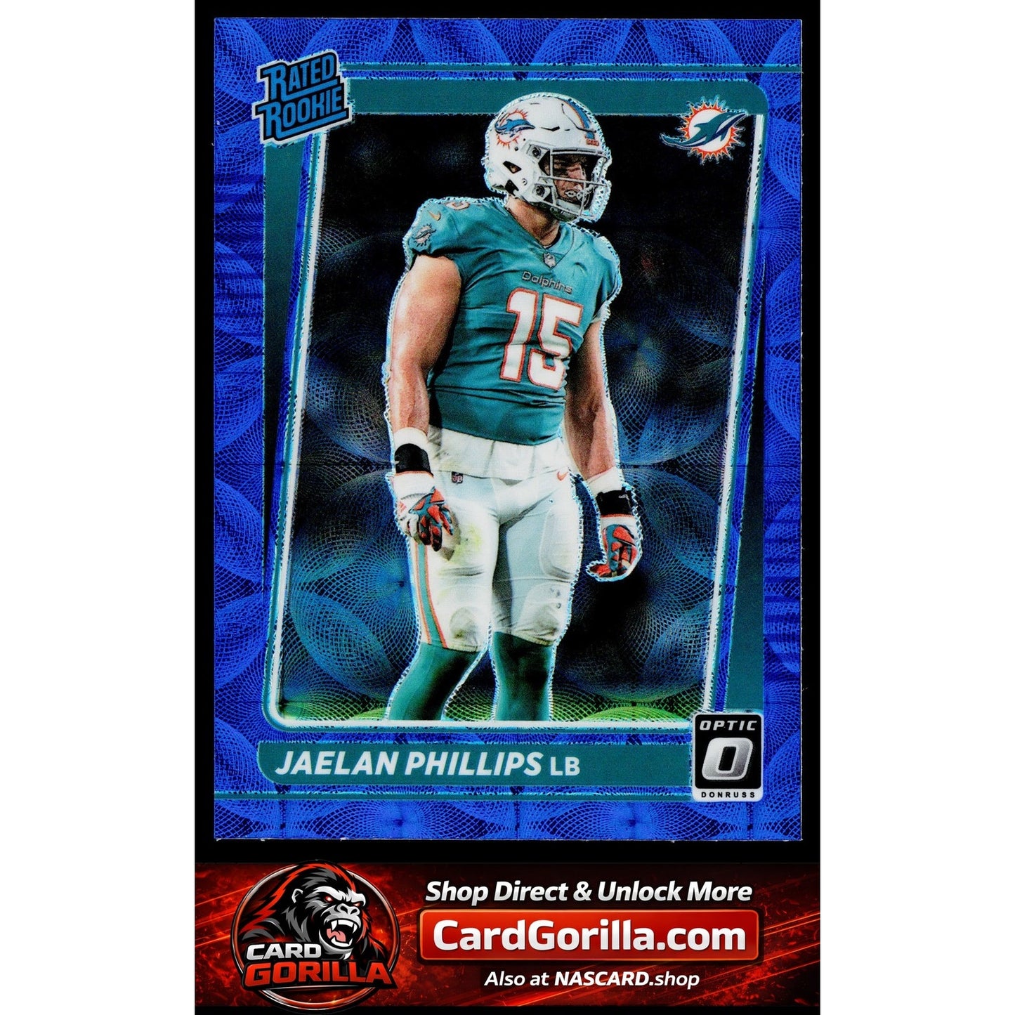 2021 Donruss Optic #254 Jaelan Phillips Blue Scope