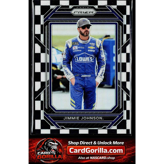 2023 Panini Prizm #57 Jimmie Johnson Checkered Flag Prizm #/50