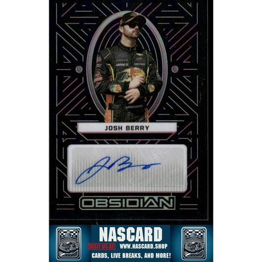 2023 Panini Chronicles - Obsidian Signatures Electric Etch Pink Josh Berry /25 - NASCARD.shop