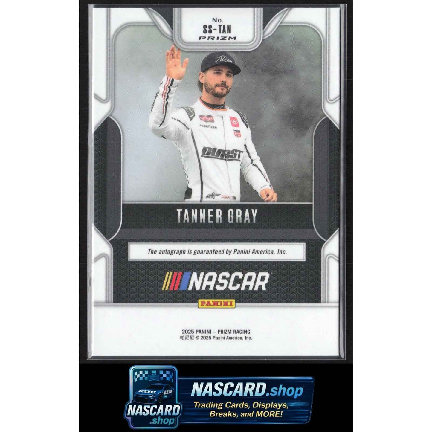 2025 Panini Prizm #SS-TAN Tanner Gray Sensational Signatures Prizm