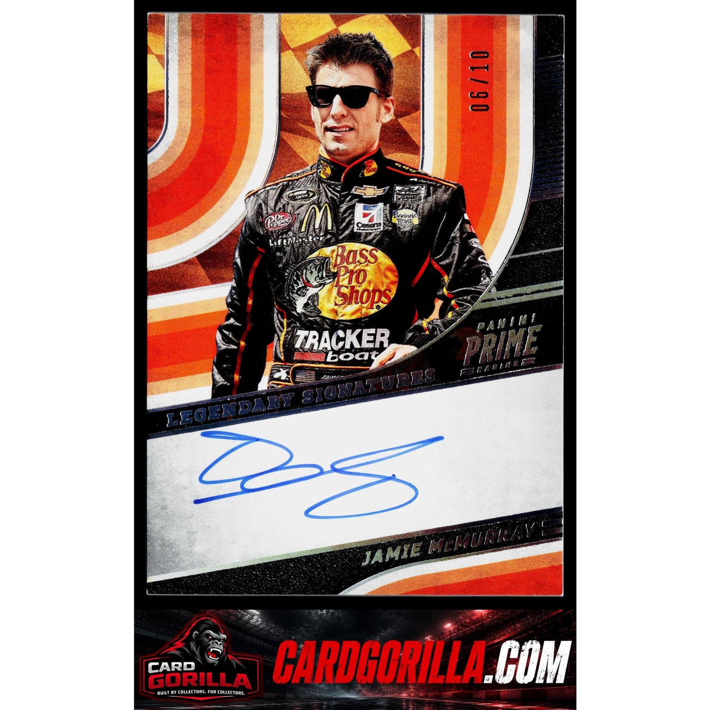 2023 Panini Prime #LS-JMM Jamie McMurray Legendary Signatures Holo Silver #/10