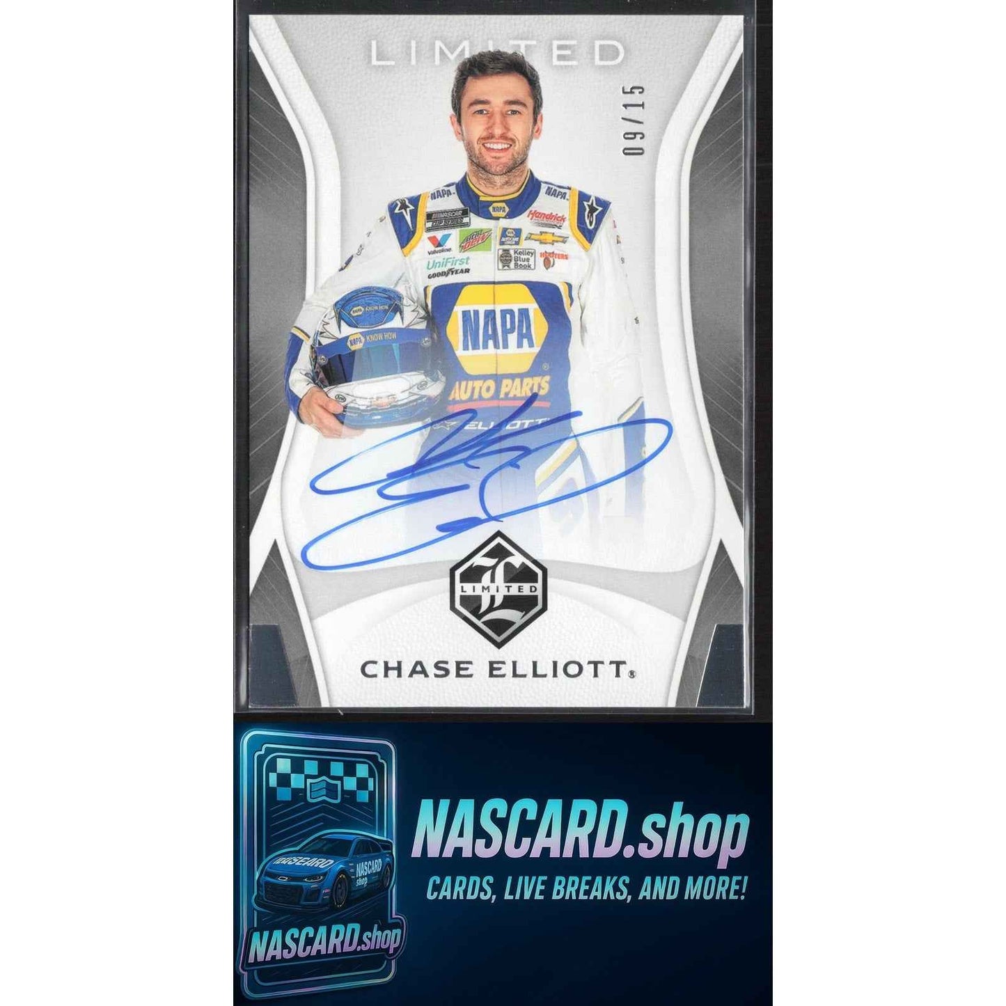 2020 Panini Chronicles #3 Chase Elliott Limited Autographs #09/15