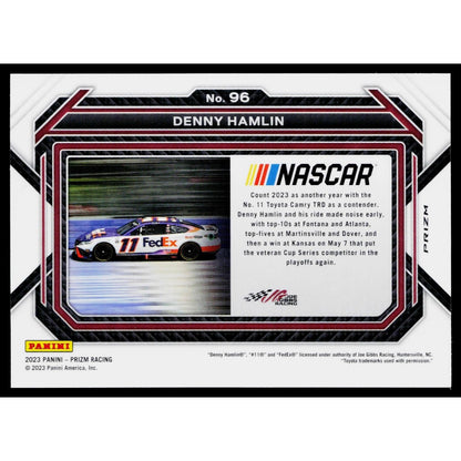 2023 Panini Prizm #96 Denny Hamlin Red Prizm