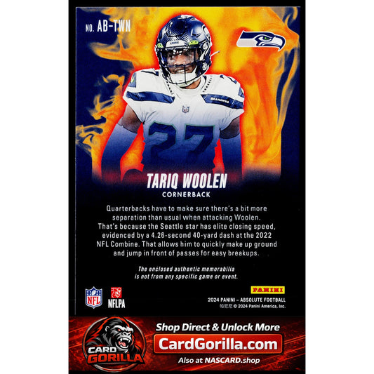 2024 Panini Absolute #AB-TWN Tariq Woolen Absolute Burners