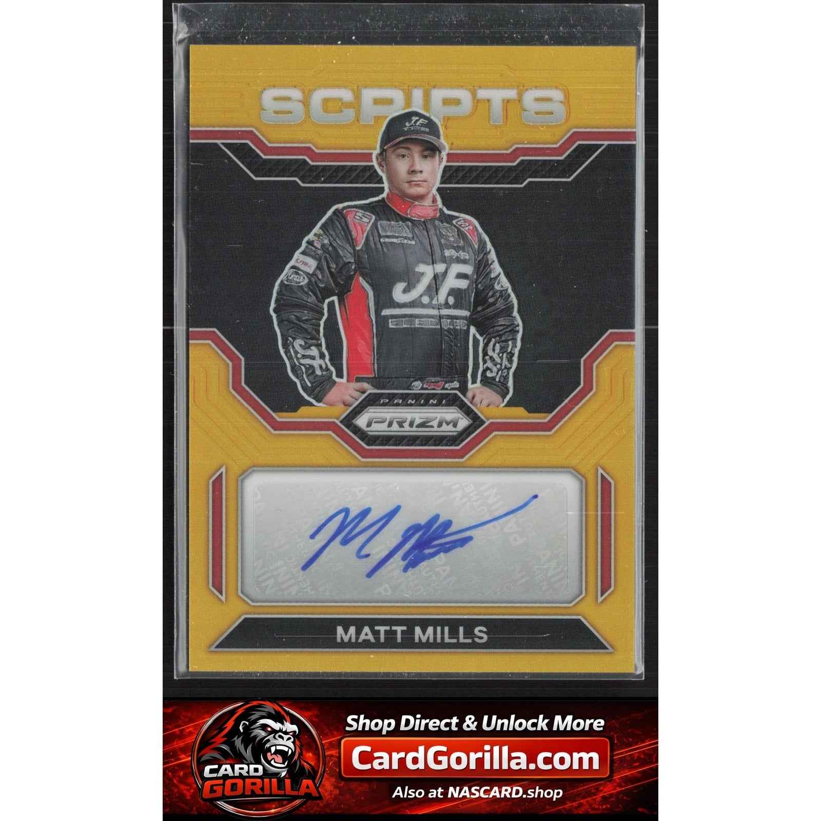 2023 Panini Prizm #S-MML Matt Mills Scripts Gold Prizm #/10