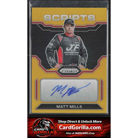 2023 Panini Prizm #S-MML Matt Mills Scripts Gold Prizm #/10