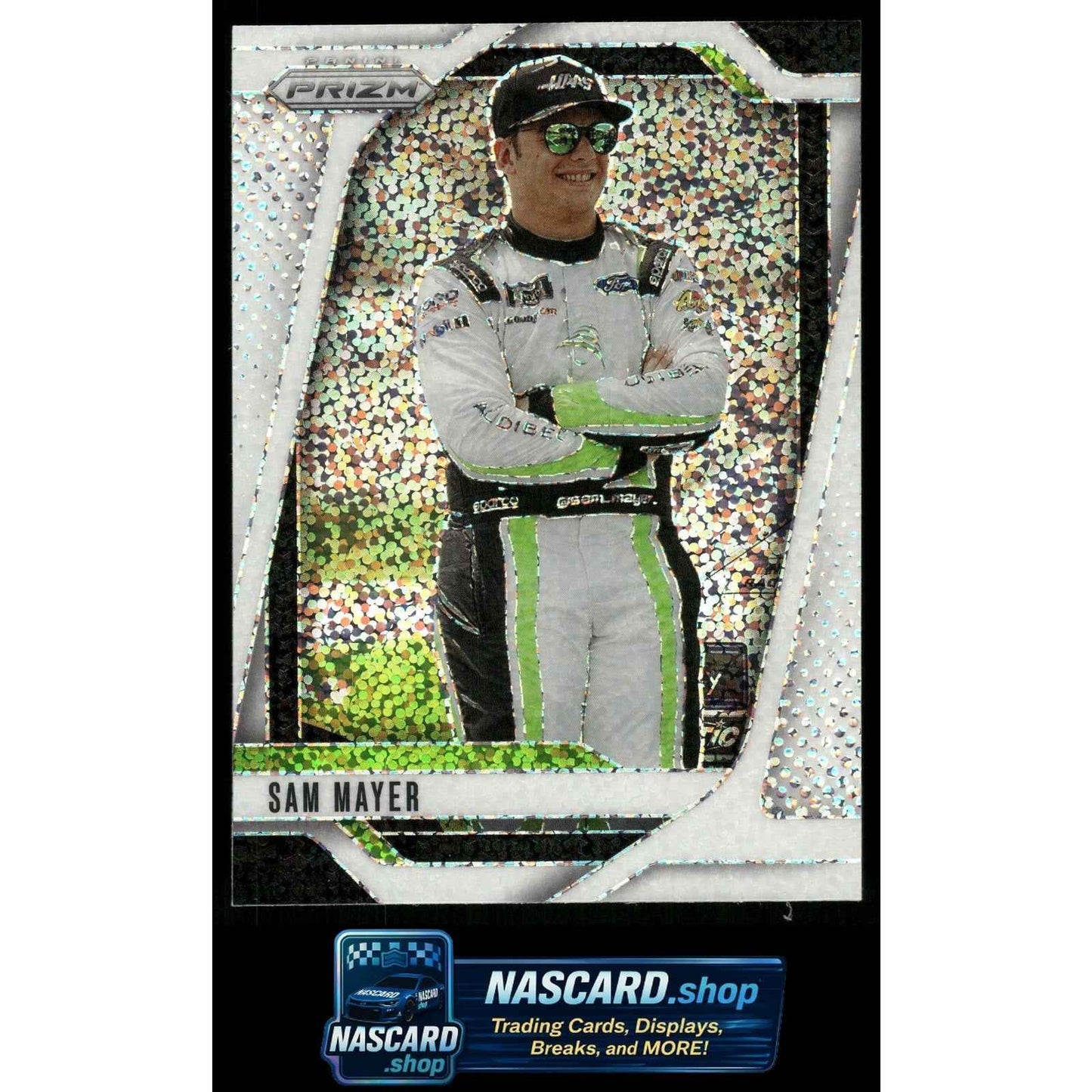 2025 Panini Prizm #69 Sam Mayer White Sparkle