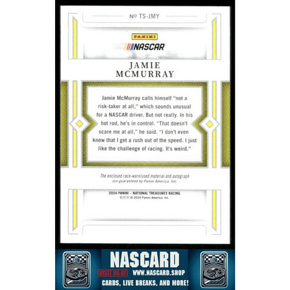 2024 National Treasures Treasured Swatches Jamie McMurray /99