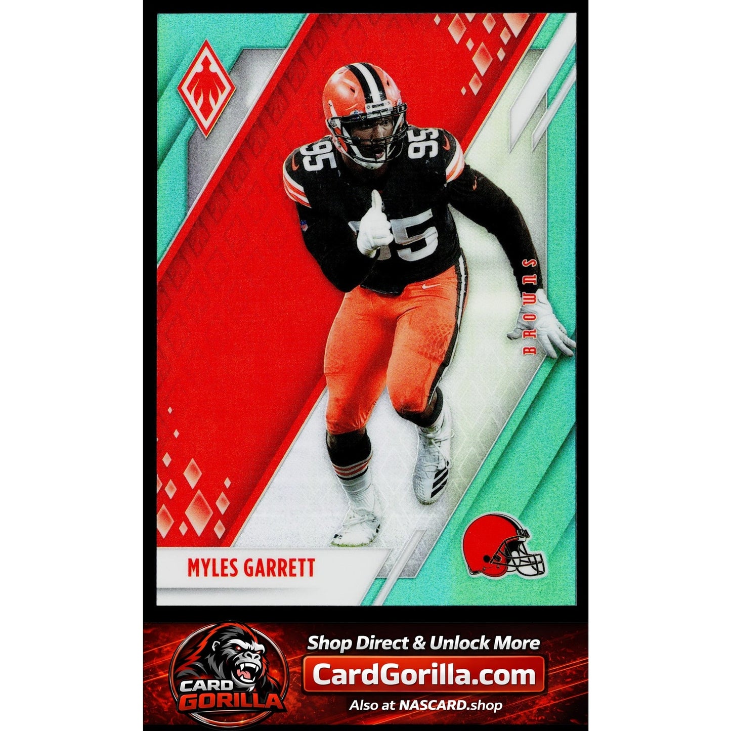 2021 Panini Phoenix #28 Myles Garrett Teal #/150