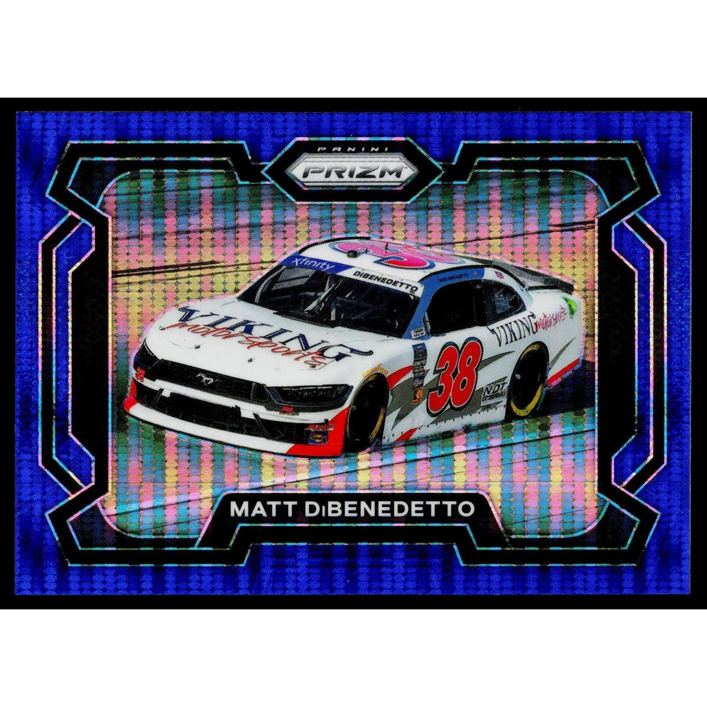2024 Panini Prizm #52 Matt DiBenedetto Blue Pulsar #/75