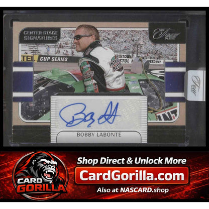 2025 Panini Turn Four #CSS-BLE Bobby Labonte Center Stage Signatures #/99